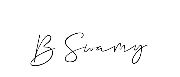 Similarly Allison_Script is the best handwritten signature design. Signature creator online .You can use it as an online autograph creator for name B Swamy. B Swamy signature style 2 images and pictures png
