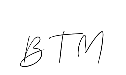 How to Draw B T M signature style? Allison_Script is a latest design signature styles for name B T M. B T M signature style 2 images and pictures png