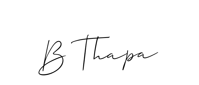 Here are the top 10 professional signature styles for the name B Thapa. These are the best autograph styles you can use for your name. B Thapa signature style 2 images and pictures png