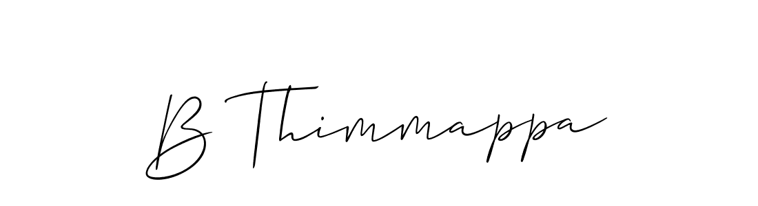 It looks lik you need a new signature style for name B Thimmappa. Design unique handwritten (Allison_Script) signature with our free signature maker in just a few clicks. B Thimmappa signature style 2 images and pictures png