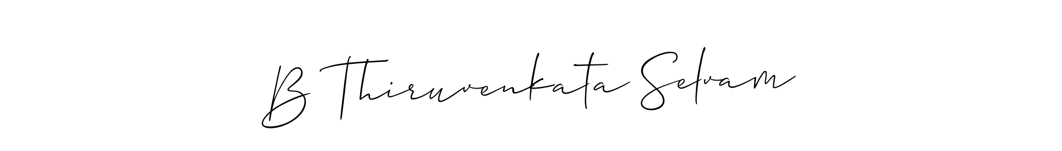 How to Draw B Thiruvenkata Selvam signature style? Allison_Script is a latest design signature styles for name B Thiruvenkata Selvam. B Thiruvenkata Selvam signature style 2 images and pictures png