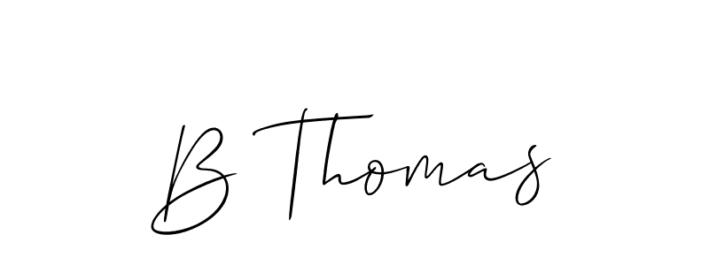 Allison_Script is a professional signature style that is perfect for those who want to add a touch of class to their signature. It is also a great choice for those who want to make their signature more unique. Get B Thomas name to fancy signature for free. B Thomas signature style 2 images and pictures png