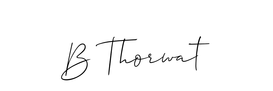 How to make B Thorwat signature? Allison_Script is a professional autograph style. Create handwritten signature for B Thorwat name. B Thorwat signature style 2 images and pictures png