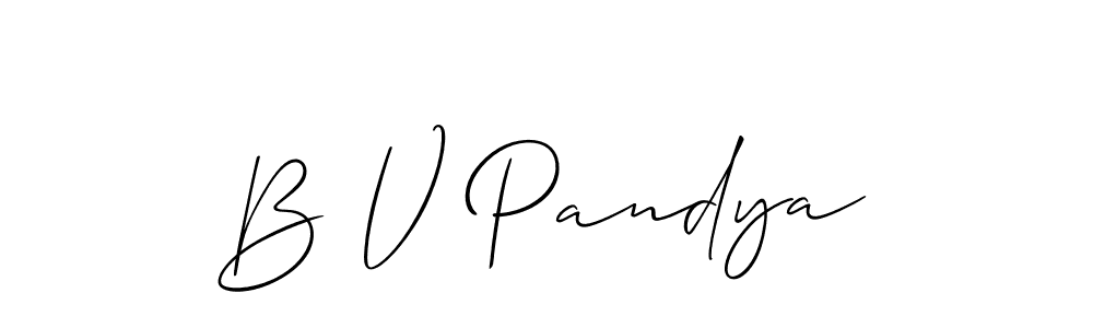 Once you've used our free online signature maker to create your best signature Allison_Script style, it's time to enjoy all of the benefits that B V Pandya name signing documents. B V Pandya signature style 2 images and pictures png