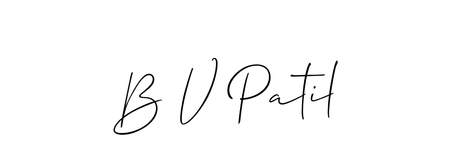 Best and Professional Signature Style for B V Patil. Allison_Script Best Signature Style Collection. B V Patil signature style 2 images and pictures png