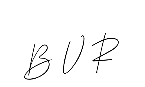 You should practise on your own different ways (Allison_Script) to write your name (B V R) in signature. don't let someone else do it for you. B V R signature style 2 images and pictures png