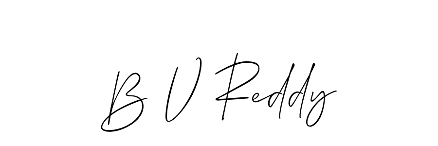 Use a signature maker to create a handwritten signature online. With this signature software, you can design (Allison_Script) your own signature for name B V Reddy. B V Reddy signature style 2 images and pictures png