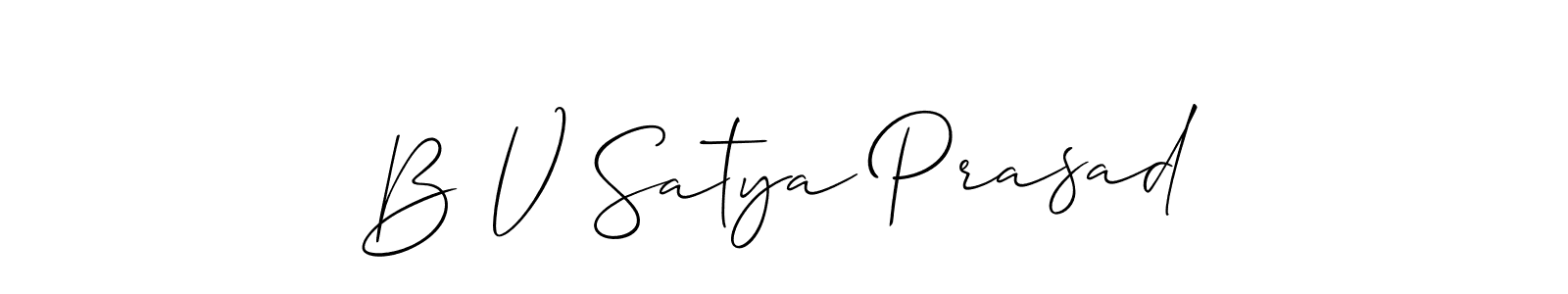 Make a beautiful signature design for name B V Satya Prasad. Use this online signature maker to create a handwritten signature for free. B V Satya Prasad signature style 2 images and pictures png