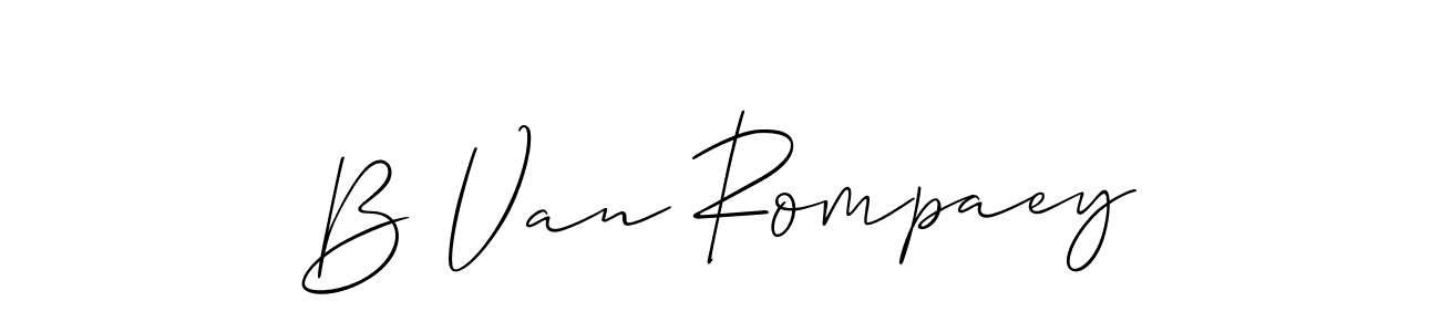 Check out images of Autograph of B Van Rompaey name. Actor B Van Rompaey Signature Style. Allison_Script is a professional sign style online. B Van Rompaey signature style 2 images and pictures png