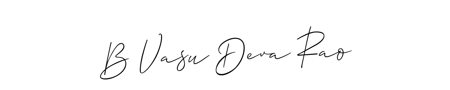 You should practise on your own different ways (Allison_Script) to write your name (B Vasu Deva Rao) in signature. don't let someone else do it for you. B Vasu Deva Rao signature style 2 images and pictures png