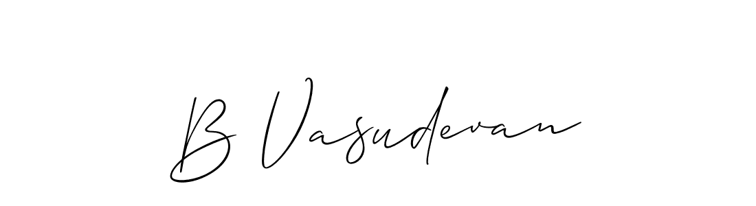 You should practise on your own different ways (Allison_Script) to write your name (B Vasudevan) in signature. don't let someone else do it for you. B Vasudevan signature style 2 images and pictures png
