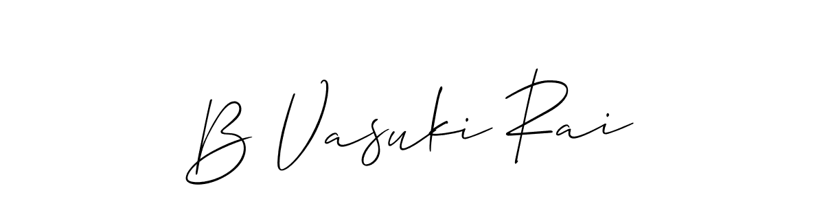 Once you've used our free online signature maker to create your best signature Allison_Script style, it's time to enjoy all of the benefits that B Vasuki Rai name signing documents. B Vasuki Rai signature style 2 images and pictures png