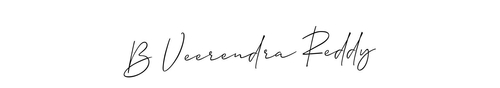 Make a beautiful signature design for name B Veerendra Reddy. Use this online signature maker to create a handwritten signature for free. B Veerendra Reddy signature style 2 images and pictures png