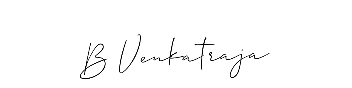 How to make B Venkatraja signature? Allison_Script is a professional autograph style. Create handwritten signature for B Venkatraja name. B Venkatraja signature style 2 images and pictures png