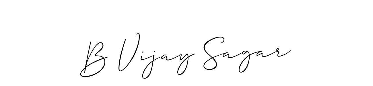 B Vijay Sagar stylish signature style. Best Handwritten Sign (Allison_Script) for my name. Handwritten Signature Collection Ideas for my name B Vijay Sagar. B Vijay Sagar signature style 2 images and pictures png