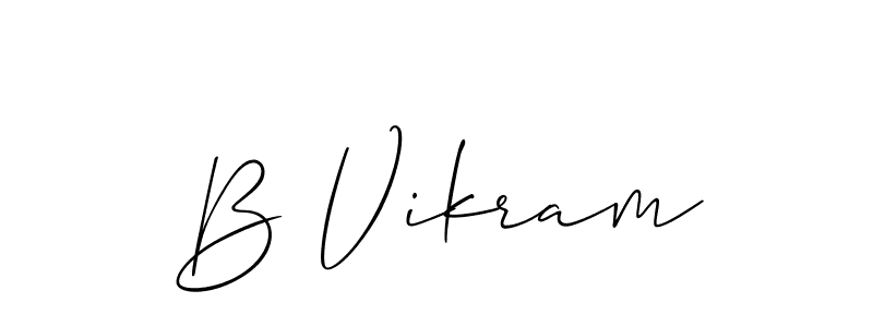 Best and Professional Signature Style for B Vikram. Allison_Script Best Signature Style Collection. B Vikram signature style 2 images and pictures png
