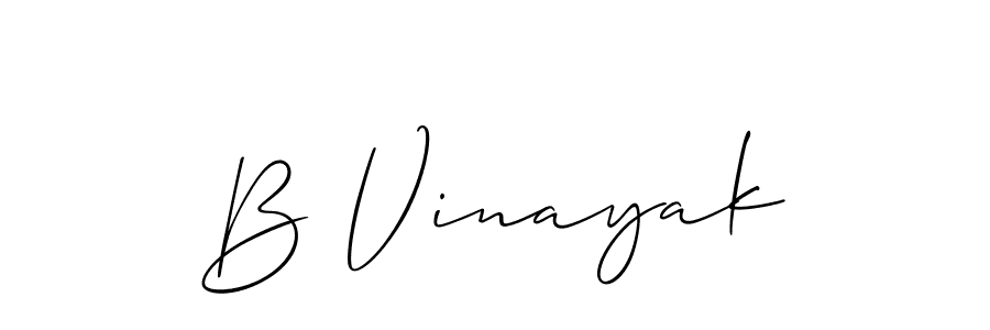 B Vinayak stylish signature style. Best Handwritten Sign (Allison_Script) for my name. Handwritten Signature Collection Ideas for my name B Vinayak. B Vinayak signature style 2 images and pictures png