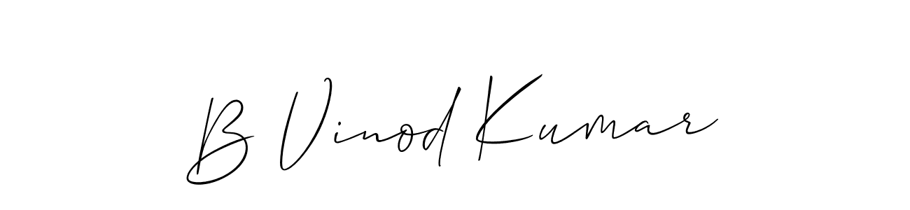 B Vinod Kumar stylish signature style. Best Handwritten Sign (Allison_Script) for my name. Handwritten Signature Collection Ideas for my name B Vinod Kumar. B Vinod Kumar signature style 2 images and pictures png