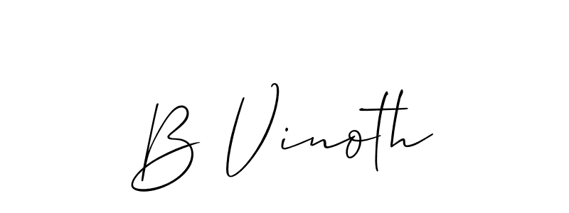 Once you've used our free online signature maker to create your best signature Allison_Script style, it's time to enjoy all of the benefits that B Vinoth name signing documents. B Vinoth signature style 2 images and pictures png