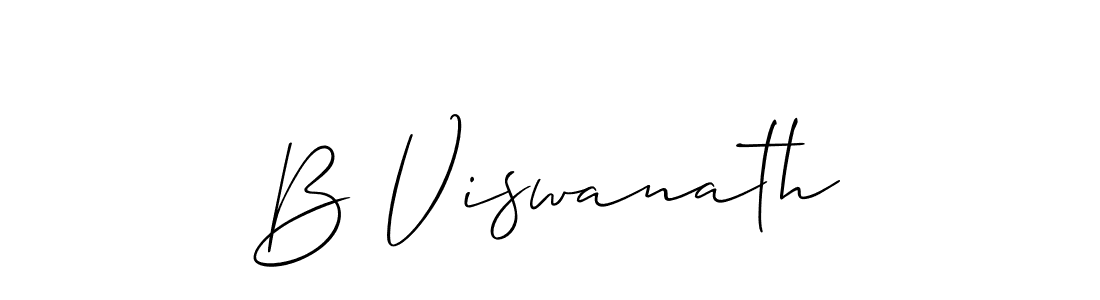 if you are searching for the best signature style for your name B Viswanath. so please give up your signature search. here we have designed multiple signature styles  using Allison_Script. B Viswanath signature style 2 images and pictures png