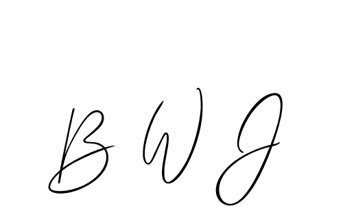 You can use this online signature creator to create a handwritten signature for the name B W J. This is the best online autograph maker. B W J signature style 2 images and pictures png