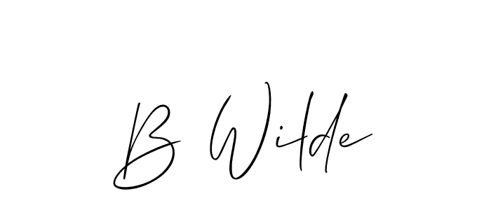 Here are the top 10 professional signature styles for the name B Wilde. These are the best autograph styles you can use for your name. B Wilde signature style 2 images and pictures png