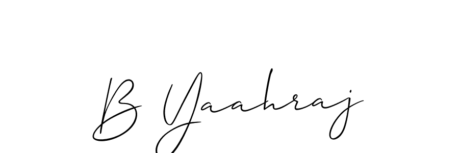 Best and Professional Signature Style for B Yaahraj. Allison_Script Best Signature Style Collection. B Yaahraj signature style 2 images and pictures png