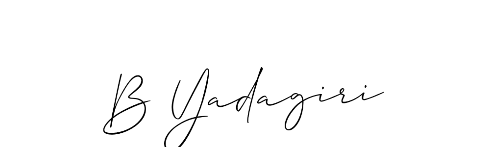Best and Professional Signature Style for B Yadagiri. Allison_Script Best Signature Style Collection. B Yadagiri signature style 2 images and pictures png