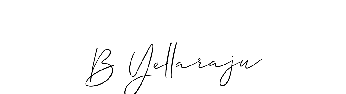 Best and Professional Signature Style for B Yellaraju. Allison_Script Best Signature Style Collection. B Yellaraju signature style 2 images and pictures png
