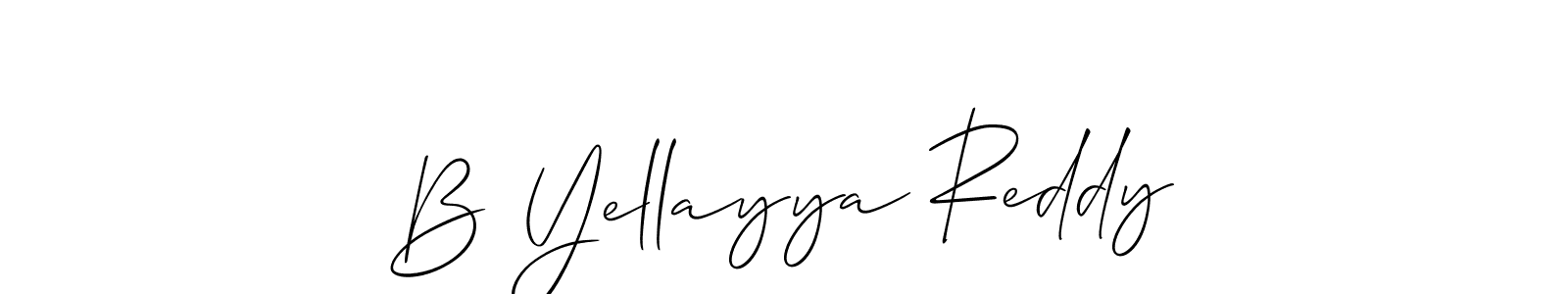 Similarly Allison_Script is the best handwritten signature design. Signature creator online .You can use it as an online autograph creator for name B Yellayya Reddy. B Yellayya Reddy signature style 2 images and pictures png