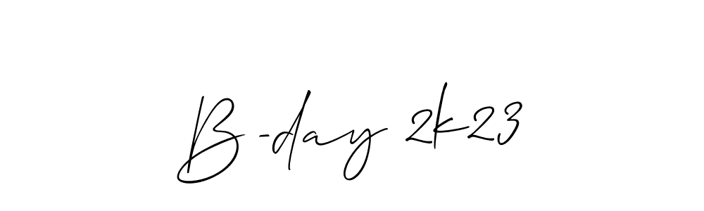 if you are searching for the best signature style for your name B-day 2k23. so please give up your signature search. here we have designed multiple signature styles  using Allison_Script. B-day 2k23 signature style 2 images and pictures png