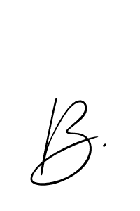 How to make B. signature? Allison_Script is a professional autograph style. Create handwritten signature for B. name. B. signature style 2 images and pictures png