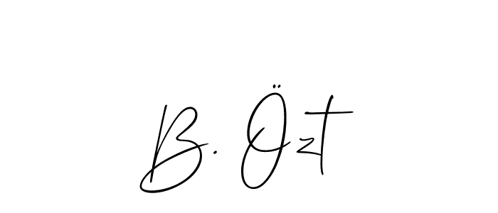 Make a beautiful signature design for name B. Özt. With this signature (Allison_Script) style, you can create a handwritten signature for free. B. Özt signature style 2 images and pictures png