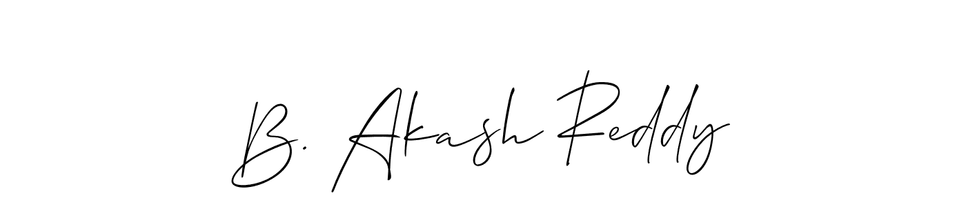 B. Akash Reddy stylish signature style. Best Handwritten Sign (Allison_Script) for my name. Handwritten Signature Collection Ideas for my name B. Akash Reddy. B. Akash Reddy signature style 2 images and pictures png