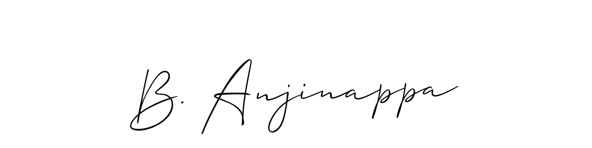 How to make B. Anjinappa signature? Allison_Script is a professional autograph style. Create handwritten signature for B. Anjinappa name. B. Anjinappa signature style 2 images and pictures png