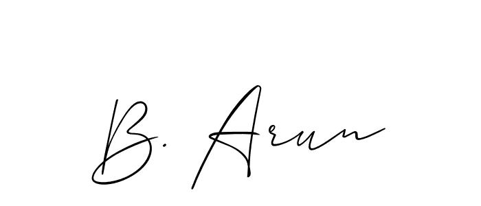 Once you've used our free online signature maker to create your best signature Allison_Script style, it's time to enjoy all of the benefits that B. Arun name signing documents. B. Arun signature style 2 images and pictures png