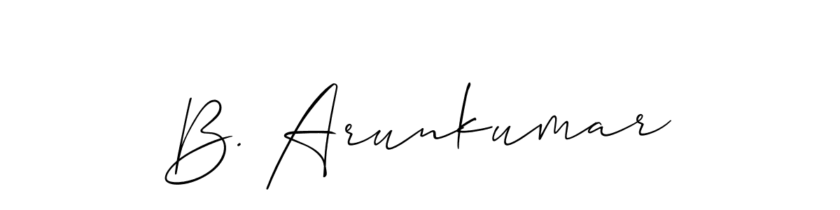 You can use this online signature creator to create a handwritten signature for the name B. Arunkumar. This is the best online autograph maker. B. Arunkumar signature style 2 images and pictures png