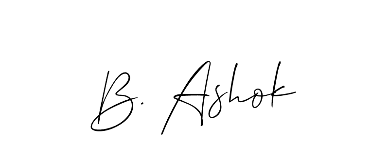 You should practise on your own different ways (Allison_Script) to write your name (B. Ashok) in signature. don't let someone else do it for you. B. Ashok signature style 2 images and pictures png