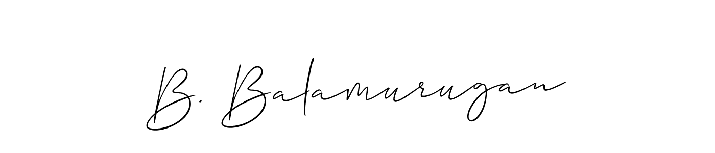 How to make B. Balamurugan signature? Allison_Script is a professional autograph style. Create handwritten signature for B. Balamurugan name. B. Balamurugan signature style 2 images and pictures png