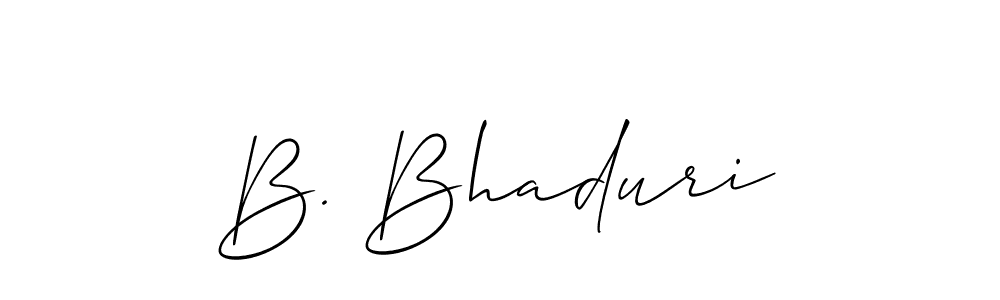 Best and Professional Signature Style for B. Bhaduri. Allison_Script Best Signature Style Collection. B. Bhaduri signature style 2 images and pictures png