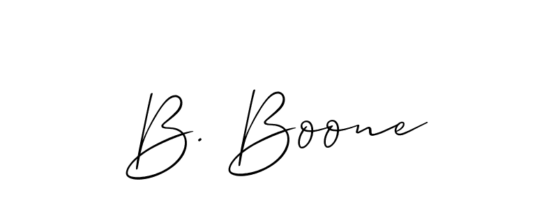 Use a signature maker to create a handwritten signature online. With this signature software, you can design (Allison_Script) your own signature for name B. Boone. B. Boone signature style 2 images and pictures png