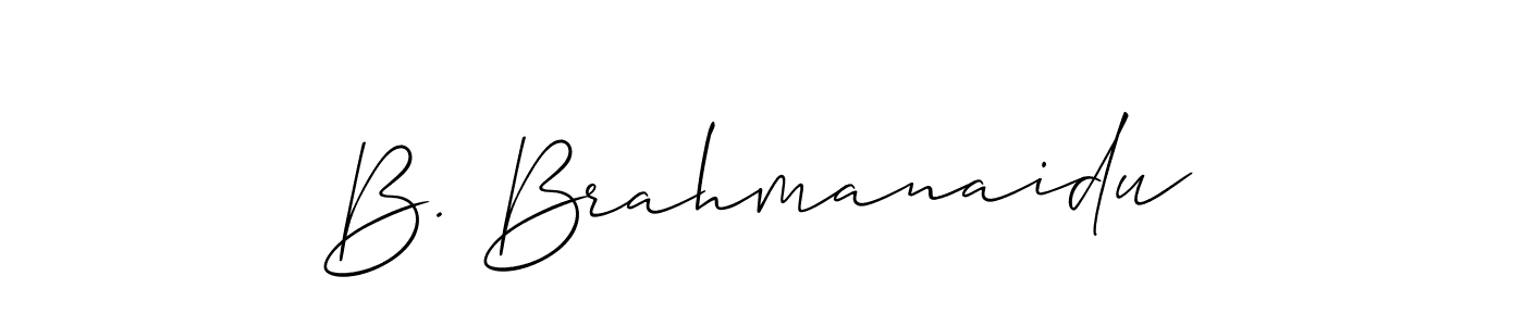 Similarly Allison_Script is the best handwritten signature design. Signature creator online .You can use it as an online autograph creator for name B. Brahmanaidu. B. Brahmanaidu signature style 2 images and pictures png