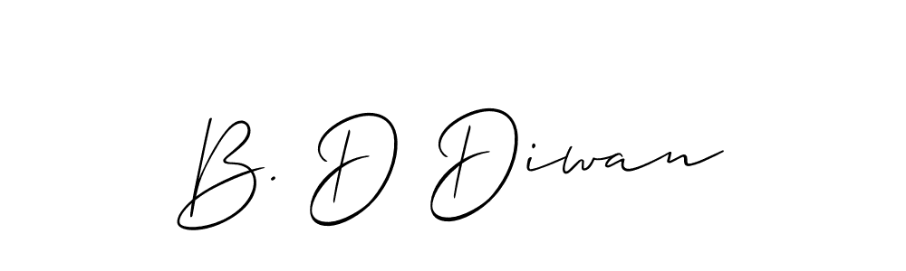 B. D Diwan stylish signature style. Best Handwritten Sign (Allison_Script) for my name. Handwritten Signature Collection Ideas for my name B. D Diwan. B. D Diwan signature style 2 images and pictures png