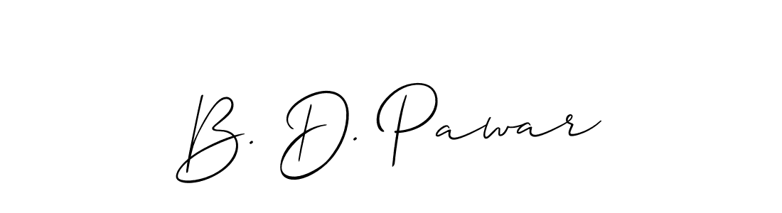 B. D. Pawar stylish signature style. Best Handwritten Sign (Allison_Script) for my name. Handwritten Signature Collection Ideas for my name B. D. Pawar. B. D. Pawar signature style 2 images and pictures png
