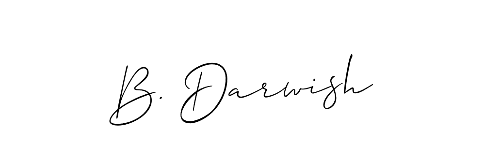 Make a beautiful signature design for name B. Darwish. With this signature (Allison_Script) style, you can create a handwritten signature for free. B. Darwish signature style 2 images and pictures png