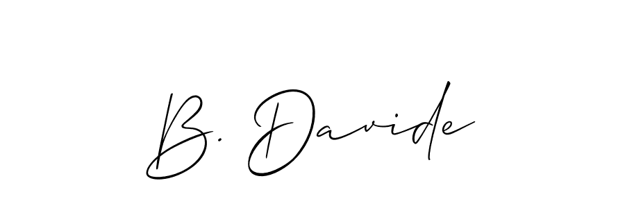 This is the best signature style for the B. Davide name. Also you like these signature font (Allison_Script). Mix name signature. B. Davide signature style 2 images and pictures png