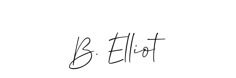 B. Elliot stylish signature style. Best Handwritten Sign (Allison_Script) for my name. Handwritten Signature Collection Ideas for my name B. Elliot. B. Elliot signature style 2 images and pictures png