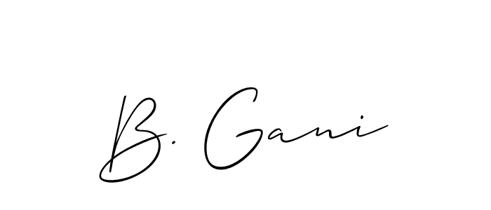 Check out images of Autograph of B. Gani name. Actor B. Gani Signature Style. Allison_Script is a professional sign style online. B. Gani signature style 2 images and pictures png