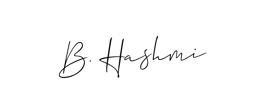 Also You can easily find your signature by using the search form. We will create B. Hashmi name handwritten signature images for you free of cost using Allison_Script sign style. B. Hashmi signature style 2 images and pictures png