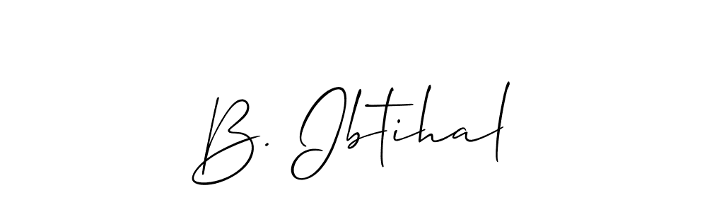 Once you've used our free online signature maker to create your best signature Allison_Script style, it's time to enjoy all of the benefits that B. Ibtihal name signing documents. B. Ibtihal signature style 2 images and pictures png